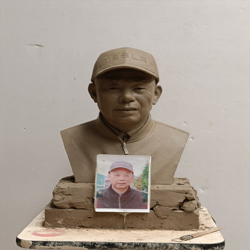 Изготовленная на заказ бронзовая портретная скульптура